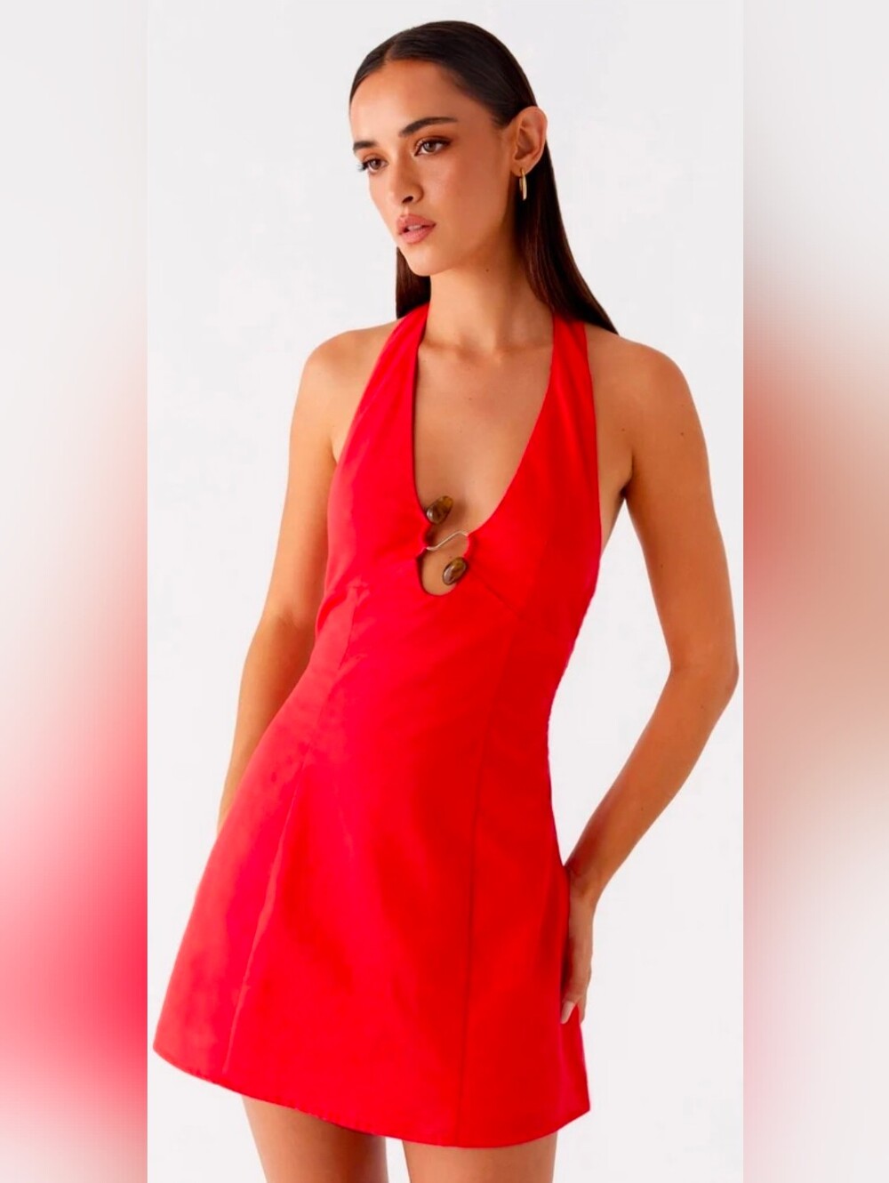 Peppermayo Roxe Mini Dress with Keyhole Detail